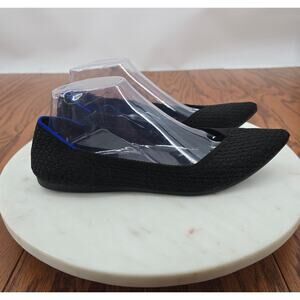 Rothy's The Point Knit Honeycomb 
In Black